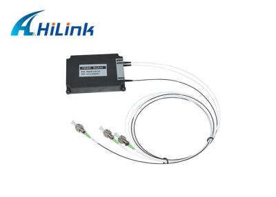 China ABS Box WDM Fiber Optic 1x2 Channel SC/FC APC/UPC FWDM Module 2 Years Warranty for sale