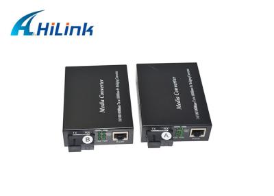 China Telecom Equipment Simplex Fiber Media Converter Single Mode Fiber To Rj45 SC 5V for sale