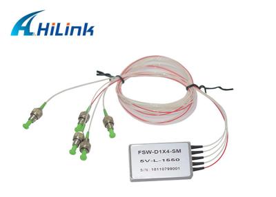 China 1X4 Single Mode 500MW 1650nm Polarization Optic Switch for sale