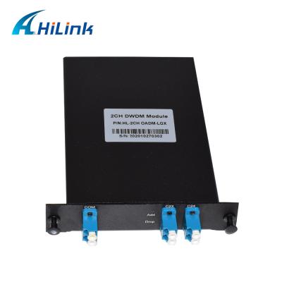 Chine 1310nm 2ch optiques ajoutent le multiplexeur Dwdm de baisse ajoutent Oadm Mux Demux Dwdm à vendre