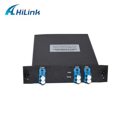 China 100GHz FTTX 1310nm 2CH optisches Mux Demux OADM DWDM addieren Tropfen-Modul zu verkaufen