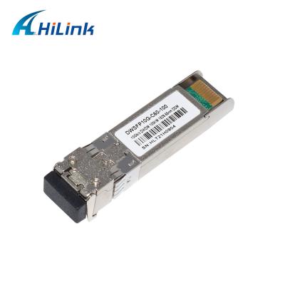 중국 100KM DWDM DWSFP10G SFP+ 트랜시버 모듈 C60 1529.55nm 100km LC DOM 판매용