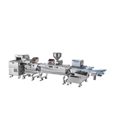 China Easy Operation Auto cream peanut butter Sandwich pocket pita Bread cake make  Machine  production line forming machine for sale