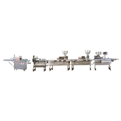 China Easy Operation Full Automated Topping Cross Egg Bread Making Machine Production Line With Automatic Slicer Machine for sale