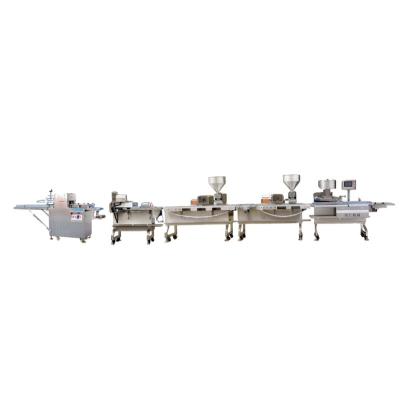 China Easy Operation Commercial Fully Automatic Slicer Egg Machine Cross Rock Burn Bread Making  Production Line for sale