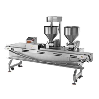 China Frozen food Factory China Commercial Bread Cut And cream or Chocolate depositing filling Making Machine  For Bread Plants for sale