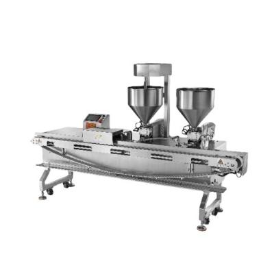 China Snack food factory Commercial Hamburg Sandwich Cream Loaf Making Machine Bread Slicer Filling Machine Price for sale