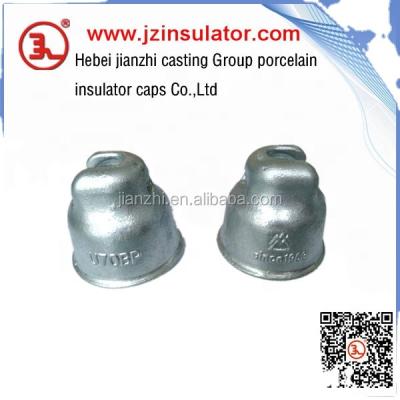 China Cast Iron High Voltage Suspension Porcelain Insulator High Voltage Cap for sale