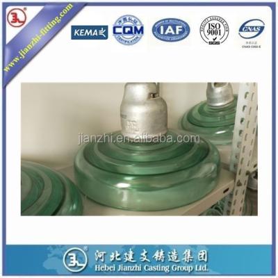 China Medium High Voltage Tempered Glass Disc Suspension Insulator for sale