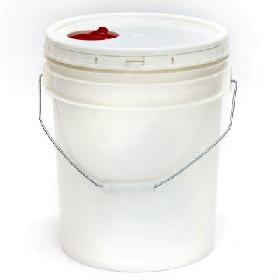 China Hot Sale 18L Shipping And Storage Snap Lid With Spout Pail White Bucket for sale