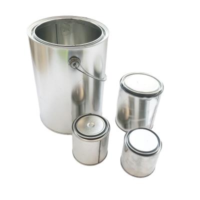 China Cheap Price Packing 500ML/800ML/1000ML Cylindrical Tin Can With Lid For Glue for sale