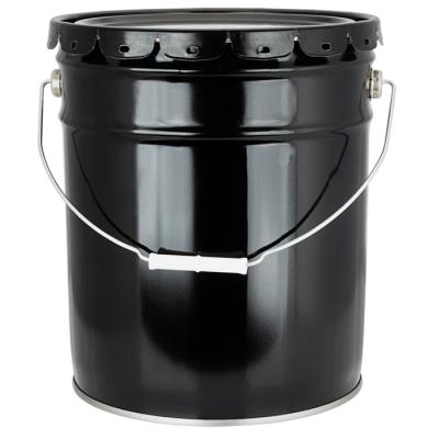 China 25L Corrosion Resistance Paint Bucket With Steel Material For Oil l/paint/solvent Pack for sale