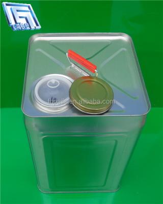 China Oxidation Resistance 20L Square No Spill Jerrycan For Storing Gasoline, Oil And Spout for sale