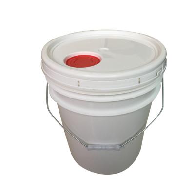 China Hot Selling Shipping And Storage 5 Gallon White Plastic Container Bucket With Snap Lid for sale