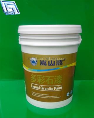 China Paint 20 liter plastic bucket with cover and handle for paint for sale