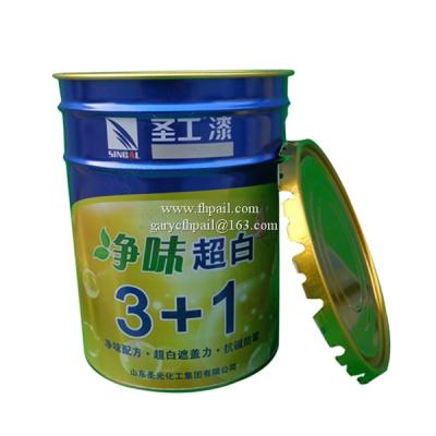 China 5 Gallon Empty Tin Liner Bucket With Handle And Lid For Paint for sale