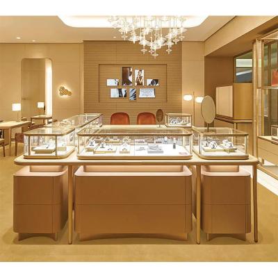 China Morden Stainless Steel Modern Floor Standing Jewelry Shop Counter Design Aluminum Glass Display Cabinet for sale