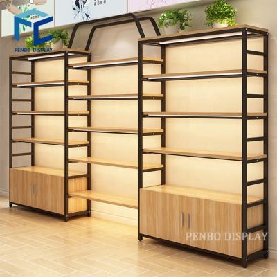 China Morden customized shopping mall wall display stand retail store furniture for cosmetic display cabinet and showcase for sale