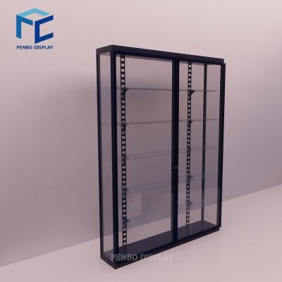 China MDF Tobacco Shop Interior Decoration Design Display Furniture Custom Cabinet Tall Display Cabinets Display Cases For Smoke Shop for sale