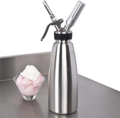 China Viable Fresh Whipped Cream Maker Mousse Cake Maker Whipper Dispenser Butter Dispenser Aluminum Cream Whipper Cream Maker for sale