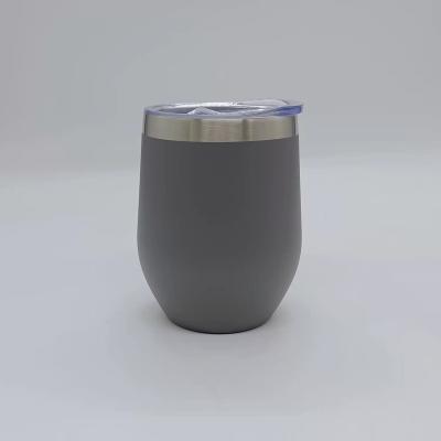 China Wholesale Disposable Wine Tumbler 12oz Stainless Steel Wall Double Vacuum Insulated Wine Tumbler Cups for sale