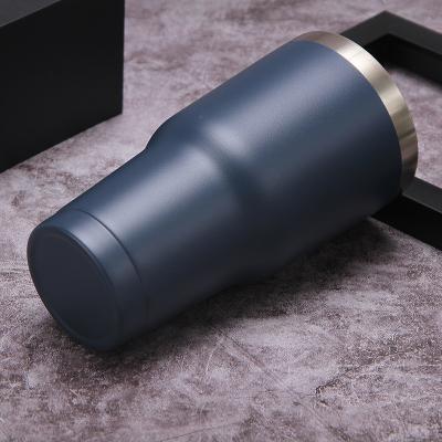 China Sustainable Wholesale Powder Coated Double Wall Stainless Steel Vacuum Insulated Tumbler Coffee Cup With Lid for sale