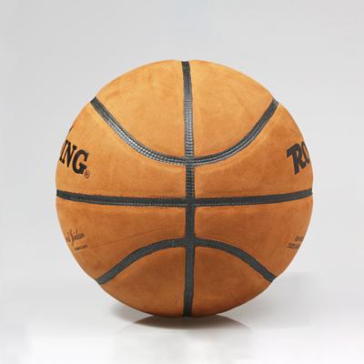 China Logo Print Leather Basketball Customized Professional Training Bulk for sale