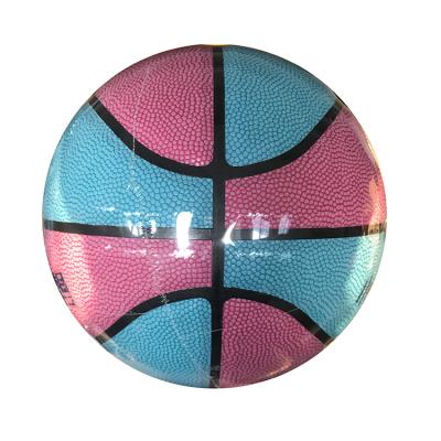 China Customized Basketball New Trend 4 5 6 7 Gift Training Blue Writing Balls for sale