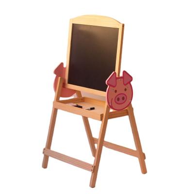 China Toy Makeup Set Luxury Wooden Cosmetic Children's Art Easel Whiteboard Position Easel Double-Sided Easel with Board Marker Drawing Board Holder for sale