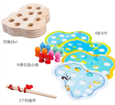 China Playing Magnetic Fishing Toys Suitable For Interchangeable Sports Skills Montessori Toddlers Wooden Stage Toys for sale