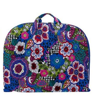 China Quilted Zippered Garment Bags Cloth Dust Cover Cotton Floral Paisley for sale