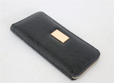 China Bolsos de señora Black Wallet Purse Fashion cremallera metálica elegante del poliéster en venta