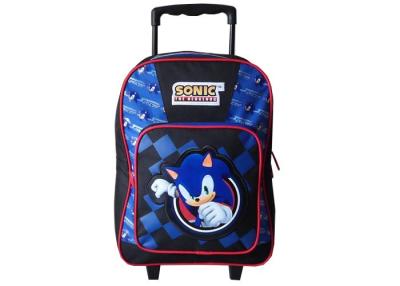 China Sonic Trolley School Bag / Black School Roller Backpack Large Boys Luggage for sale