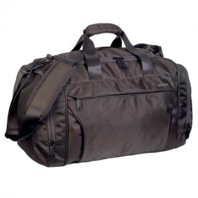 China 1680D Polyester Travel Duffel Bag With Shoe Tunnel In Left Side Pocket for sale