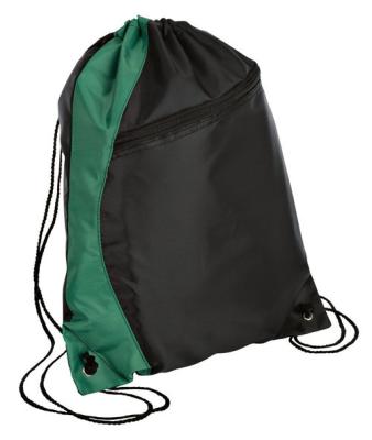 China 210D Nylon Drawstring Gym Bag Backpack With Front Pocket And Drawstring Closure for sale