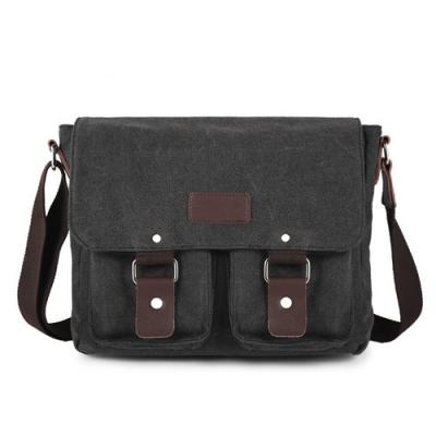 Cina Retro borsa Satchel del messaggero della spalla del computer portatile del cotone con chiusura doppia magnetica in vendita