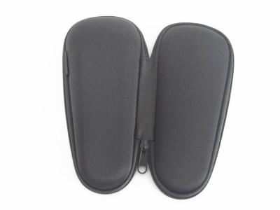 China 600d Polyester PU Custom Sunglass Case Black Zippered Personalised Glasses Case for sale