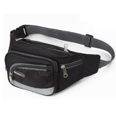 China 600d polyester Travel Waist Bag 6 Zippered Pockets For Keys / Wallet / Cellphone for sale