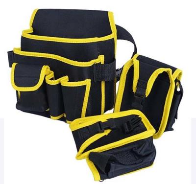 China Functional Adjustable Multi Pockets Polyester Tool Bag Waist With Small Belt for sale