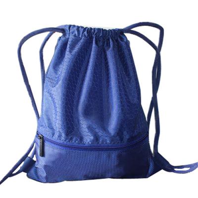 China 210D Nylon Gym Sack Bags 44 * 36 cm Sport Backpack With Drawstring Closure for sale