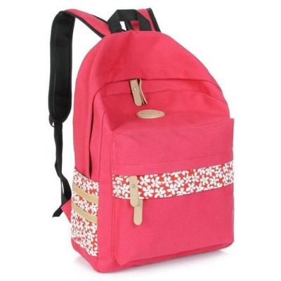 China Polyester Red Kid School Bag With Top Handle Adjustable Shoulder Straps for sale