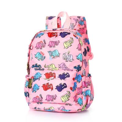 China Nylon Kid Cartoon School Book Bag Front Pocket With Storm Flap Zipper Closure for sale