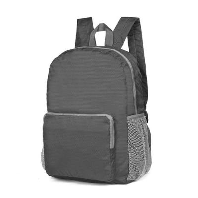 China Foldable Waterproof Black Ripstop Nylon School Bag Teenager Sport Backpack for sale