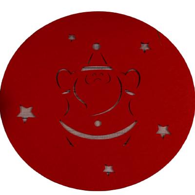 China Tabletex Sustainable Laser Cut Felt New Design 2021 Christmas Theme Place Mat Hot Selling Dinner Set for sale