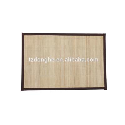 China Sustainable Rectangle Woven Bamboo Tabletex Place Mat And Pot Holder for sale