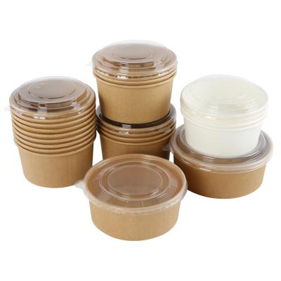 China Eco - Friendly Yiqiang Logo Disposable 16oz Food Packaging Custom Paper Bowl for sale