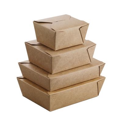 China Biodegradable Kraft Paper Take Out Chinese Food Box , High Quality Food Take Out Food Container for sale