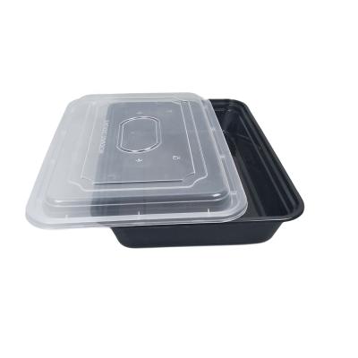 China YQ7858 58OZ material and food use Microwavable pp disposable plastic take out food containers for microwave with lid for sale