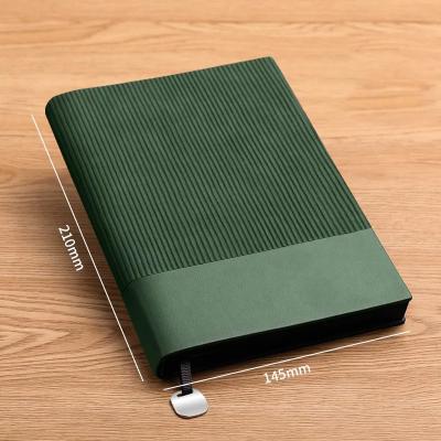 China LOGO 160 Reusable Luxury Business Gift Notebook Hardcover Book Sheet Custom Leather Banded Diary Notebook Binder With Metal Buckle for sale