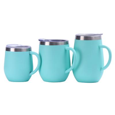 China Sustainable Stainless Steel Coffee Mugs - Comfortable Handle Double Wall Metal Coffee Mug Tea Cups (8oz 12oz 14oz) for sale